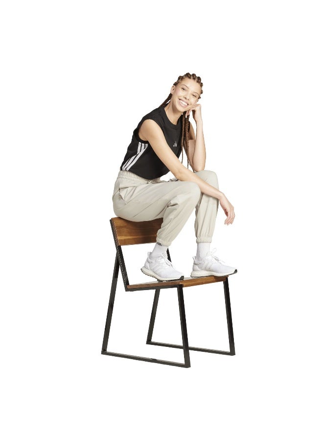Adidas essentials small logo french terry cuffed women pants - Image 4