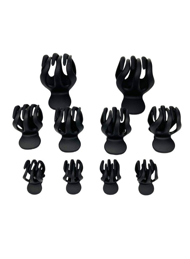BLBM A Set of Black Hair Clips in Various Sizes, which can be used to Clip Ponytails, Lady Style and so on.(10 Pcs Hair Clip) - Image 1