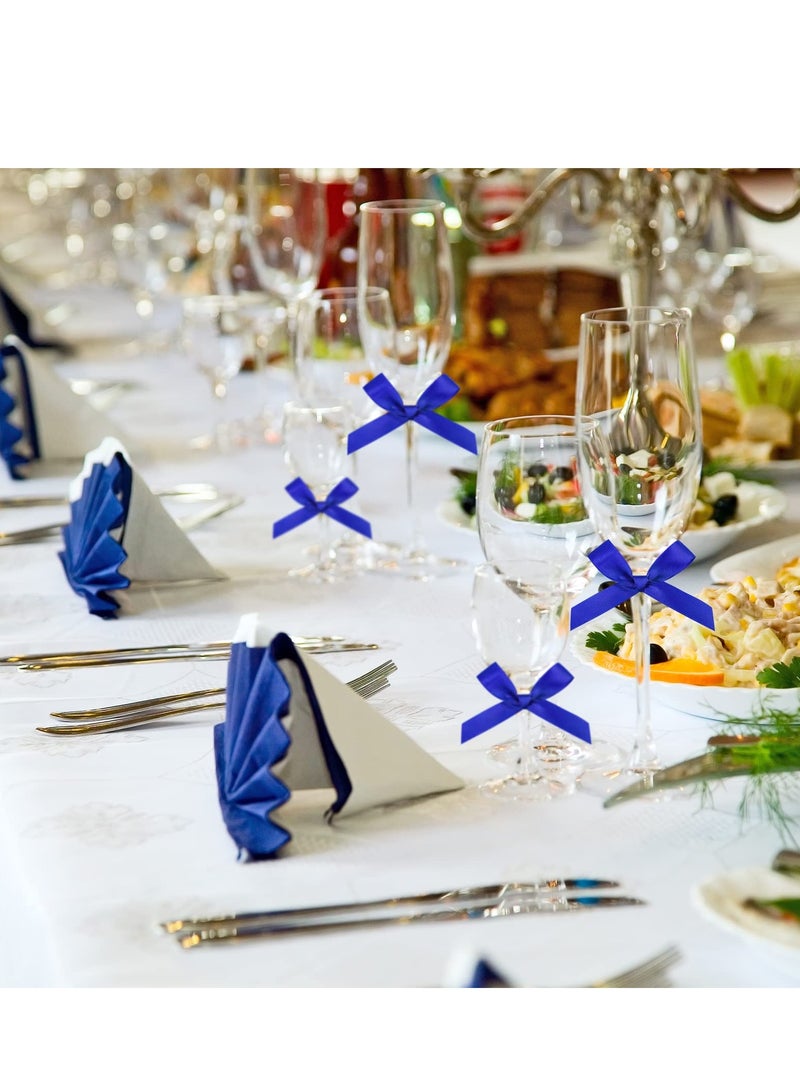 200 قطعة شرائط لربط الهدايا بأشكال قوس، شرائط ساتان لربط وتزيين أكياس الحلوى، أعمال يدوية، تقديم الهدايا، تزيين أكياس الهدايا وأكياس الحلوى. - Image 2