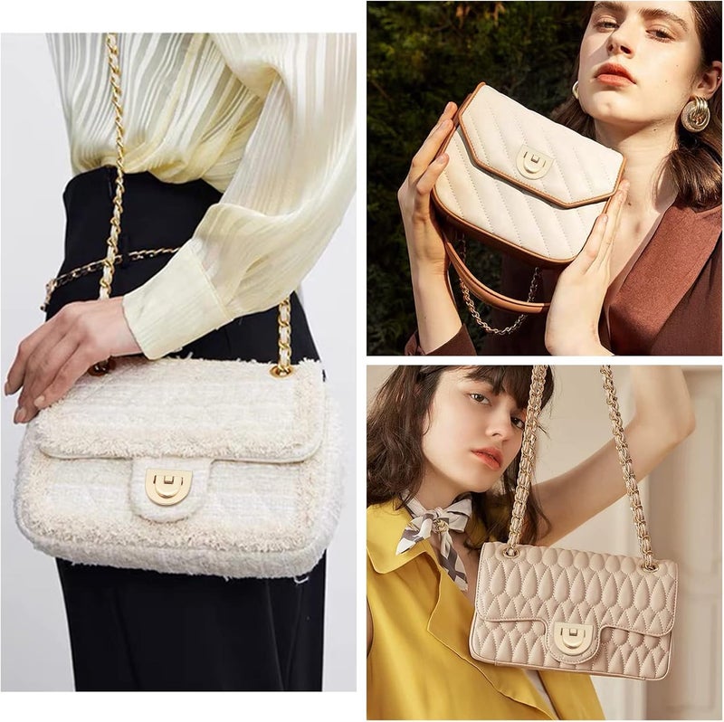 كلاراكو 4 مجموعات من مشابك قفل حقيبة السبائك المعدنية من كلاركو، مشبك قفل دوار نصف دائري للمحفظة، مشبك معدني، مشبك قفل دوار، قفل محفظة، مزلاج إغلاق المحفظة لصنع ملحقات المحفظة بنفسك - Image 4