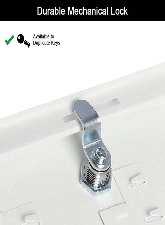 RMYKX Security Metal Key Box – Wall-Mounted with Lock, Key Organizer, 16 Hooks for Keys – Ideal for Home, Office, and Hotel Use (Multicolor) - Image 3