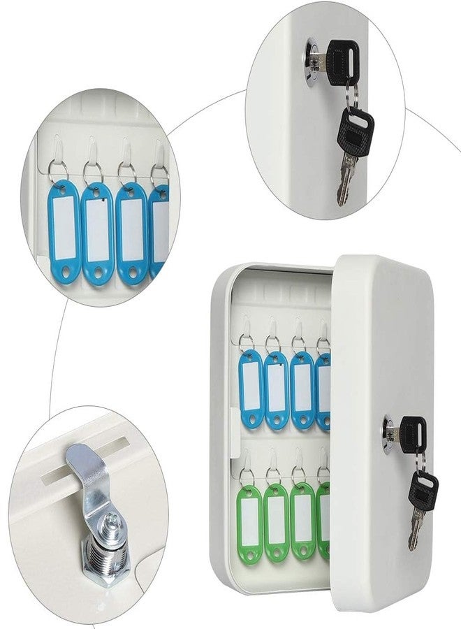 RMYKX Security Metal Key Box – Wall-Mounted with Lock, Key Organizer, 16 Hooks for Keys – Ideal for Home, Office, and Hotel Use (Multicolor) - Image 5