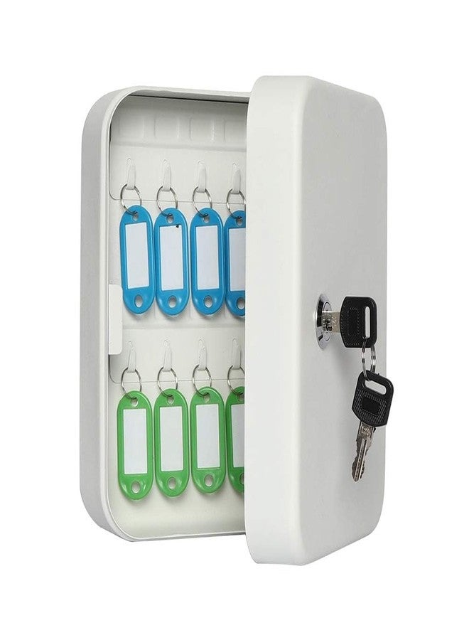 RMYKX Security Metal Key Box – Wall-Mounted with Lock, Key Organizer, 16 Hooks for Keys – Ideal for Home, Office, and Hotel Use (Multicolor) - Image 1