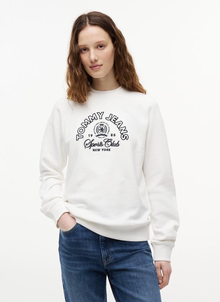TOMMY JEANS Crest Logo Terry Sweatshirt - Image 1