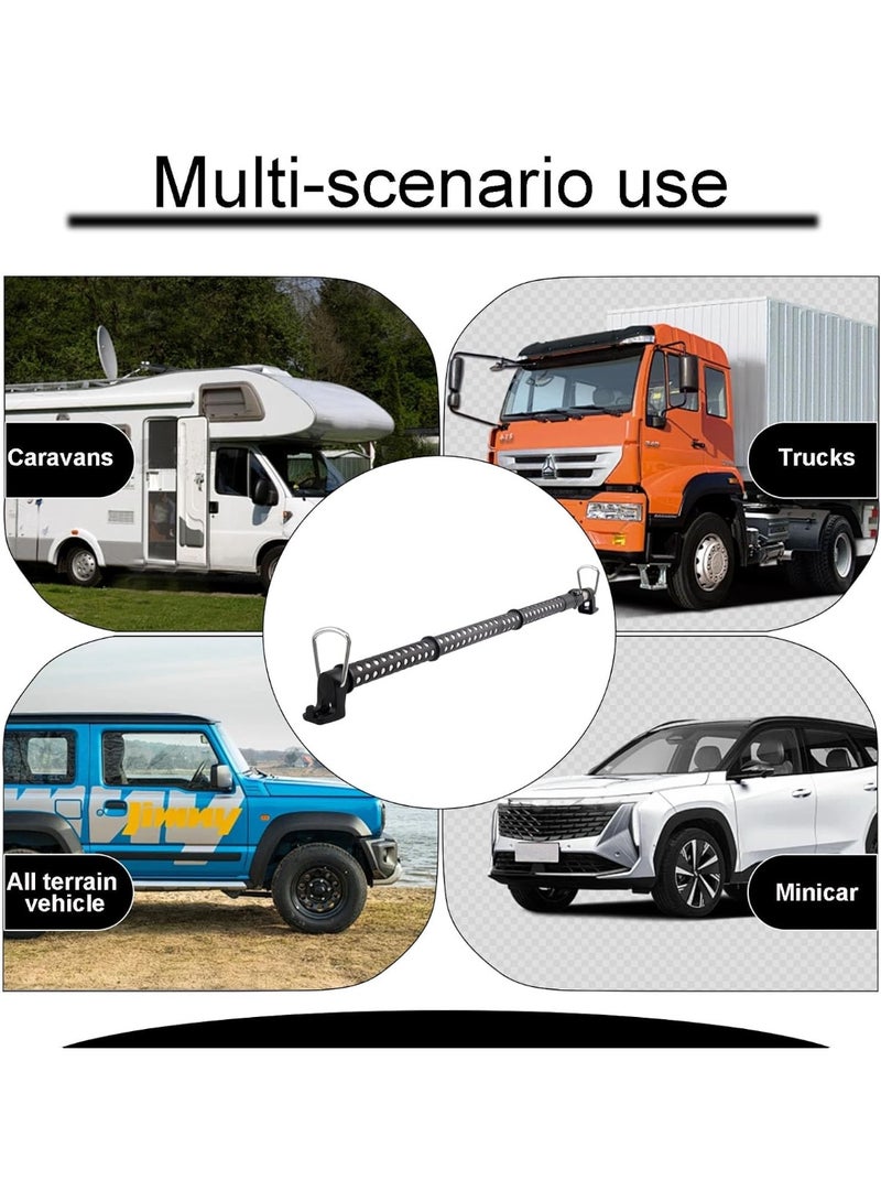 Car Clothes Hanger Bar - Unbreakable Carbon Steel Clothes Rod for Car，Car Clothes Hanger Bar, Clothes Rack for Car Telescopic Adjustable 91CM-164CM - Image 5