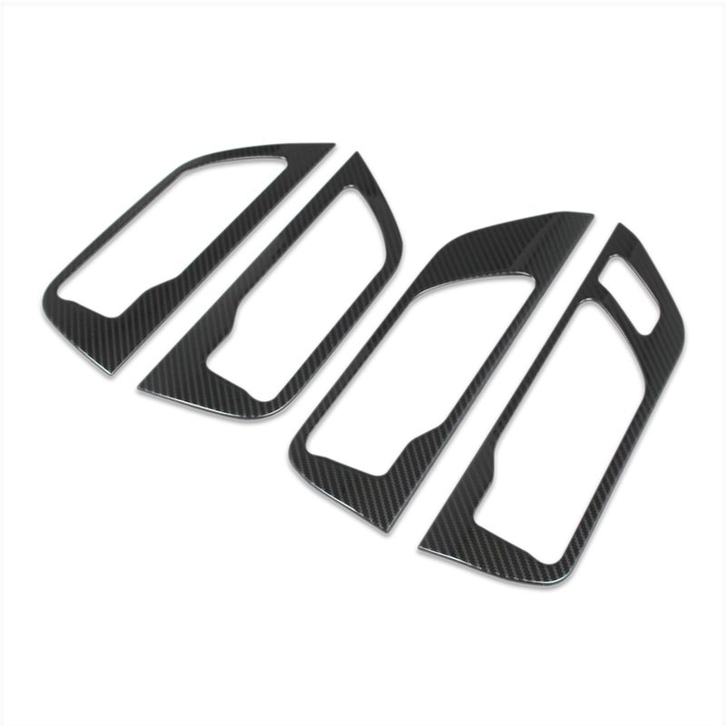 Beautost Fit for Toyota Grand Highlander 2024 2025 2026 Interior Door Handle Bowl Panel Cover Trims Carbon Fiber Black - Image 2