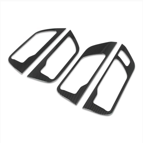 Beautost Fit for Toyota Grand Highlander 2024 2025 2026 Interior Door Handle Bowl Panel Cover Trims Carbon Fiber Black - Image 1
