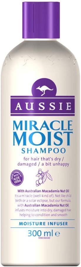 Aussie Miracle Moist Shampoo 300 ml Pack of 3