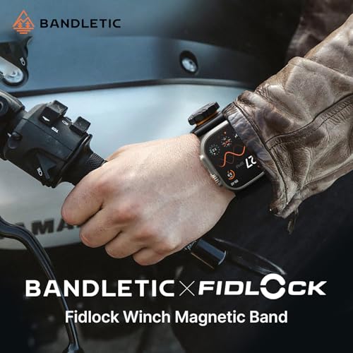 Bandletic Compatible with Apple Watch Ultra Band MenWide Soft Stretchy Strap with Fidlock Magnetic Winch Buckle for iWatch 49mmUltra 32146mm111045mm98744mmSE3SE2SE65442mm321 - Image 3
