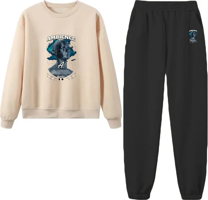 دوغ فش Tracksuit Oversize Streetweargraphic Printed Tracksuit,lover,couple Combination Green