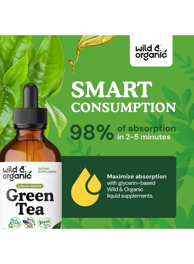Wild & Organic Wild & Organic Green Tea Extract Liquid Drops - Antioxidant-Rich Green Tea Supplement - 2-Month Supply - Vegan, Sugar & Alcohol-Free Camellia Sinensis Tincture - 4 fl oz  - Image 4