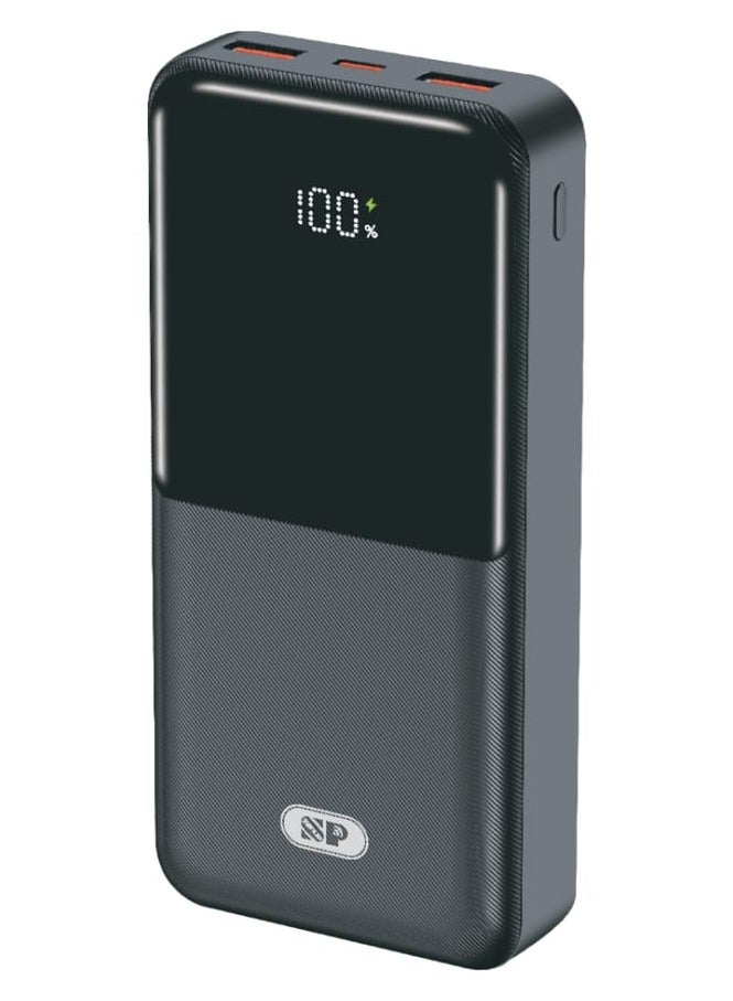 SP ISNUP 010056 Portable Power Bank – 10000mAh, 22.5W Super Fast Charging, USB-A/USB-C/PD, LED Percentage Display, Airplane Safe - Image 1