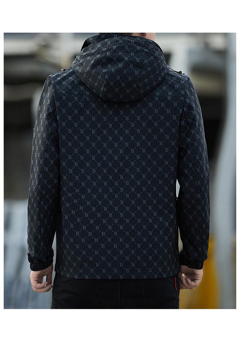 Fashionable Men's Windproof And Waterproof Outdoor Sports Hooded Jacket  - Image 3
