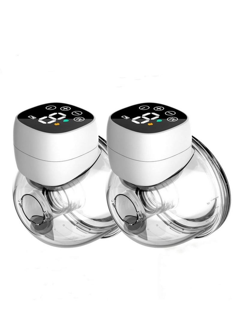 Wearable Electric Breast Milk Pump Automatic Wireless 1200mah Electronic Breast Pump for Baby Feeding Breast Pump Electric (QY-101) - Image 1