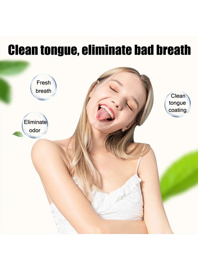 Tongue Brush, Tongue Scraper, Tongue Cleaner Helps Fight Bad Breath, 3 Tongue Scrapers, 3 Pack (Black & Blue & Green)