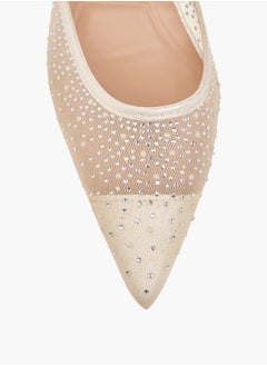 Celeste Women's Embellished Pointed Toe Shoes with Stiletto Heels Ramadan Collection  - Image 3