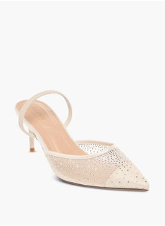 Celeste Women's Embellished Pointed Toe Shoes with Stiletto Heels Ramadan Collection  - Image 1