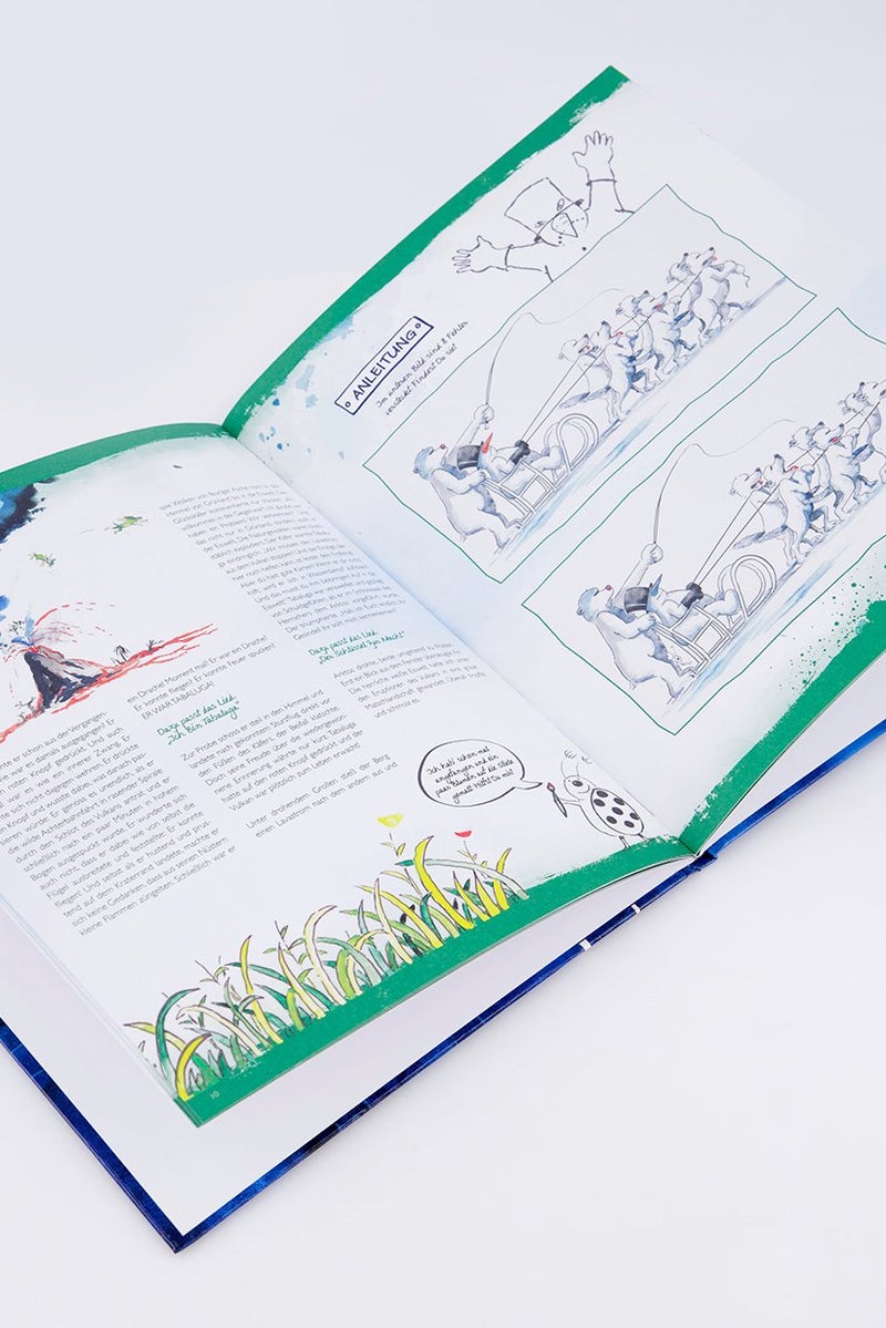 Tchibo German Language CD And Drawing Book Tabaluga, Blue - Image 3