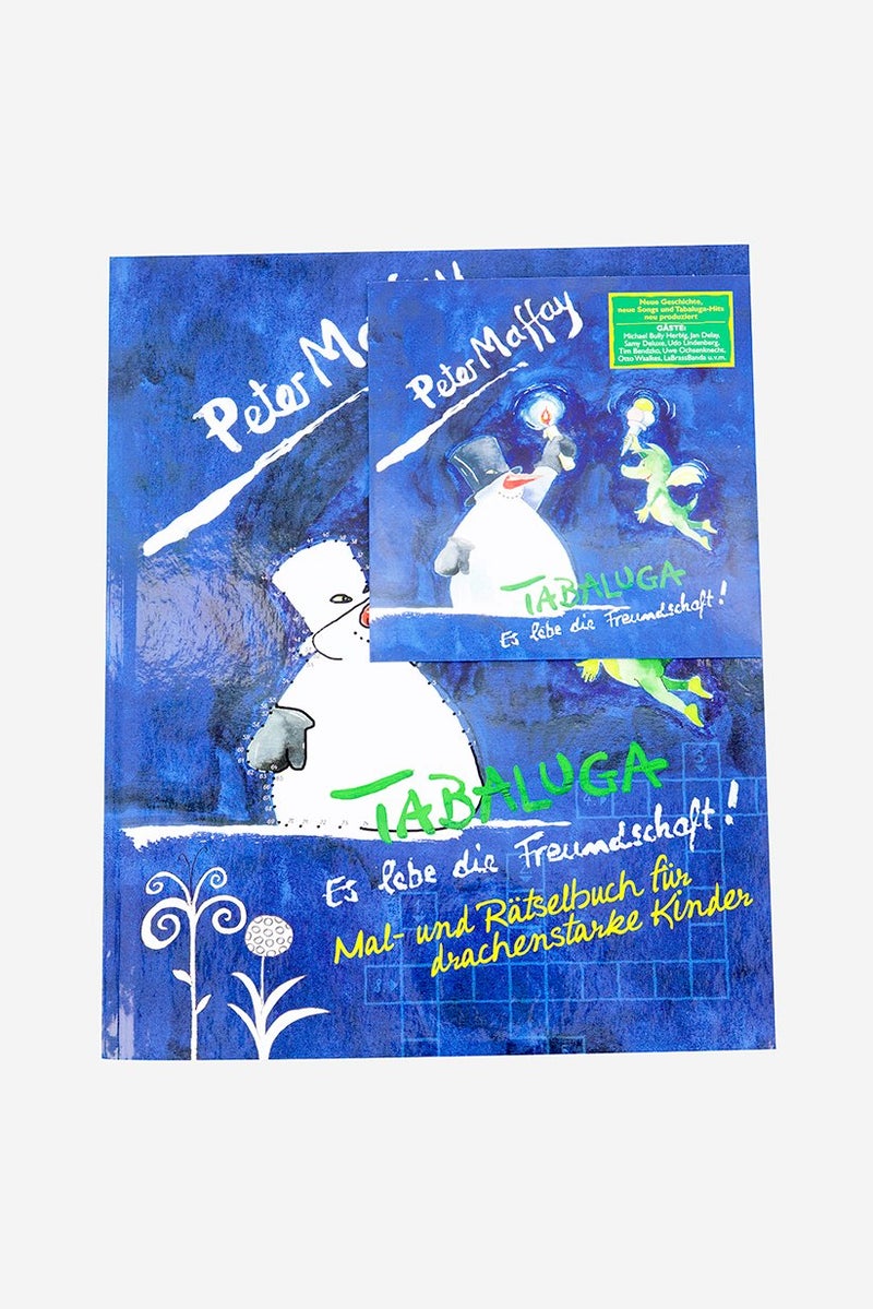 Tchibo German Language CD And Drawing Book Tabaluga, Blue - Image 1