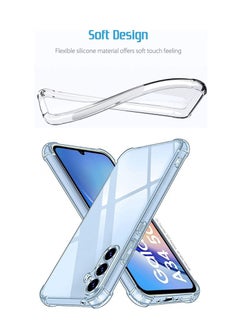 Generic Ultra Clear Flexible Shockproof Silicone  Back Cover With Raised Edge Bumps Protection For Samsung Galaxy A34 5G- Transparent  - Image 2