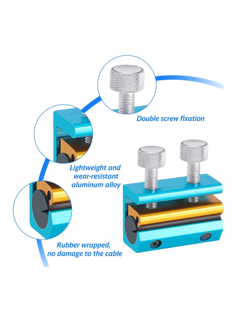 SYOSI 2 Pieces Vehicle Cable Lubricator Alloy Cable Lubricator Clutch Throttle Cable Lubricator Dual Oiler Cable Lube Tool for Motorcycles Bicycle Boat Bike Cable Lubrication  - Image 4