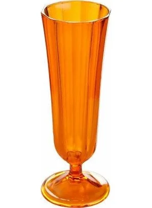 Porland Orange Flute Champagne Glass 130 Cc