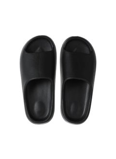 Miniso Enjoy ultimate comfort with these black coconut cushioned thick slippers, perfect for everyday wear. 