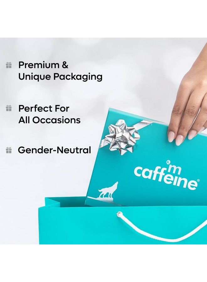 MCaffeine Gift For Men With Premium Coffee Skincare Range ; Birthday Gift With Face Wash Face Scrub Body Wash & Sunscreen ; Premium Packaging ; Pack Of 4  - Image 5