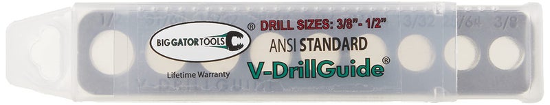 BIG GATOR TOOLS Big Gator Tools V-Drill Guide, Standard Sizes 3/8" to 1/2"  - Image 2