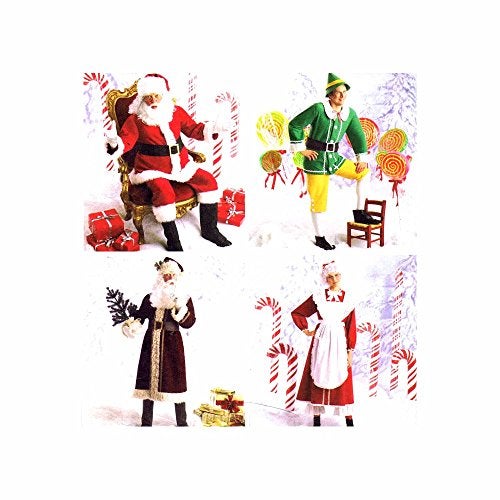 Simplicity 2542 Santa, Elf and Mrs. Santa Sewing Pattern for Adults Christmas Costume by Wrights, Sizes XS-M - Image 4