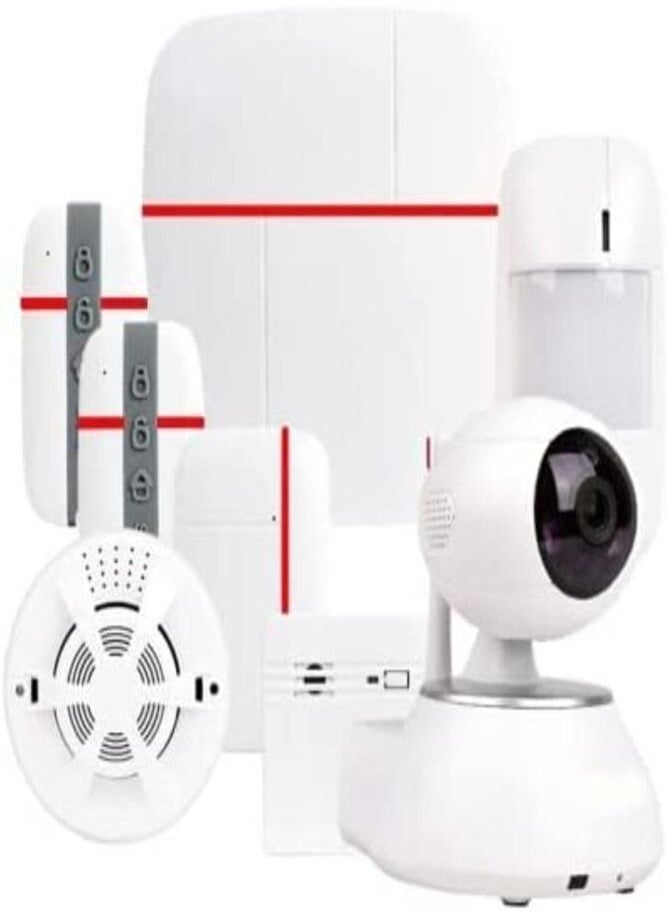 Generic - WiFi+GSM alarm systems, including 1x WiFi+GSM alarm panel, 433MHz 1x Wireless motion sensor, 433MHz 1x Door/window sensor, 433MHz 1x Remote controller, 433MHz guard 3 - Image 1