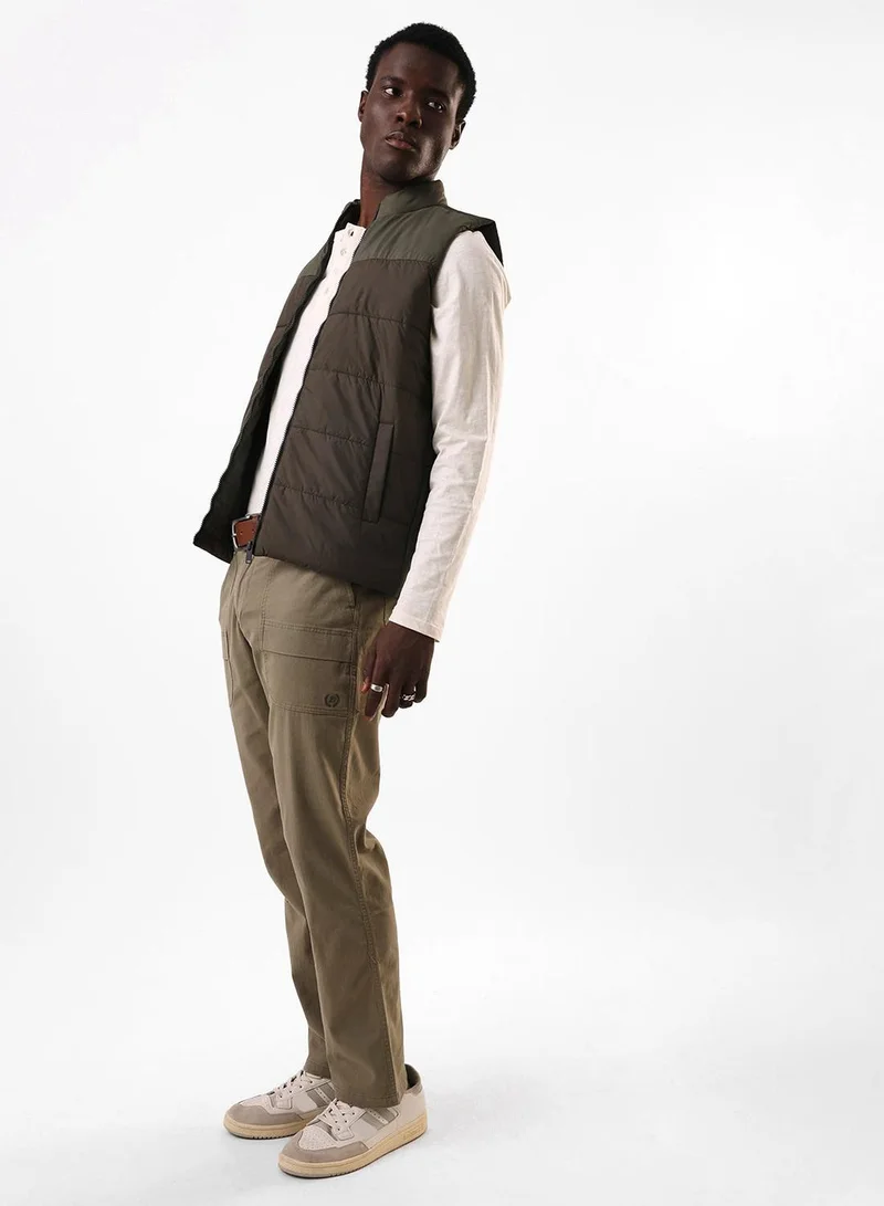 Dennis Lingo Men's Sage Cotton Blend Full Relaxed Cargo Trouser