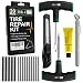 HolaKit 20PCS Tire Repair Kit Flat Tire Plug Kit includes Ergonomic THandle Tools with Rubber Covered Grip 2 Sizes Tire Repair strips Knife Tire Pressure Gauge Lubricant Car SUV Motorcycle ATV - Image 2