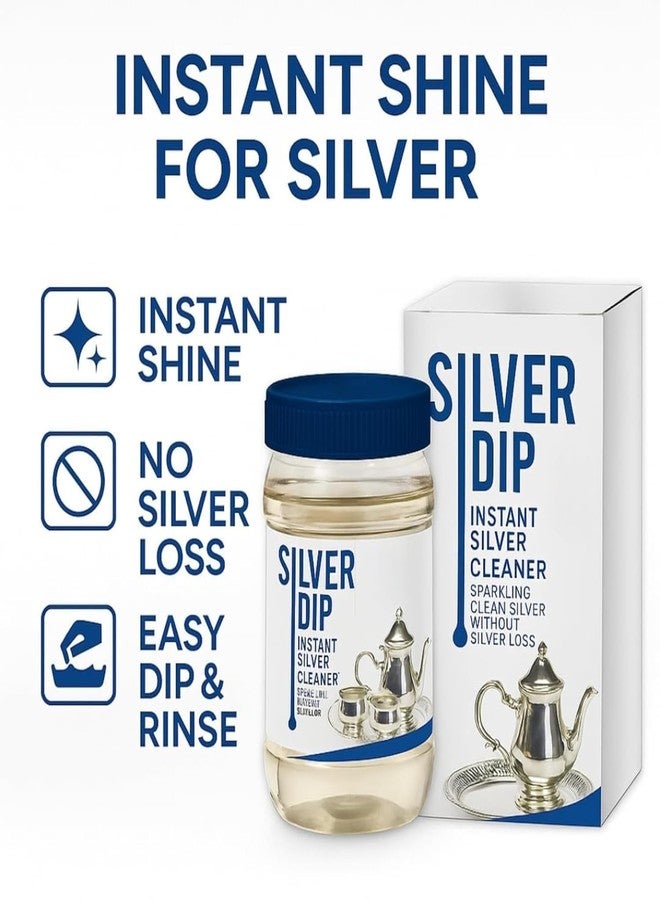 INKIES Silver Dip Cleaner Liquid - Fast Acting Tarnish Remover for Jewellery, Pooja Items & Utensils Instant Sparkling Clean - Image 2