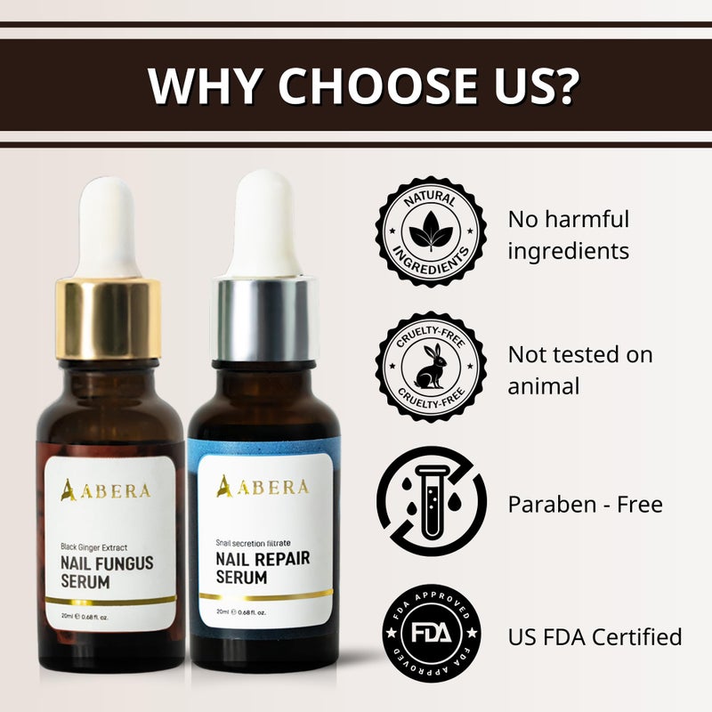 Abera Combo Premium Nail Restoration Drops - Nourishing Support for Weak, Stained & Deformed Nails - Supports Healthy Nails with Quick-Drying Formula for Fingernails and Toenails - Image 5