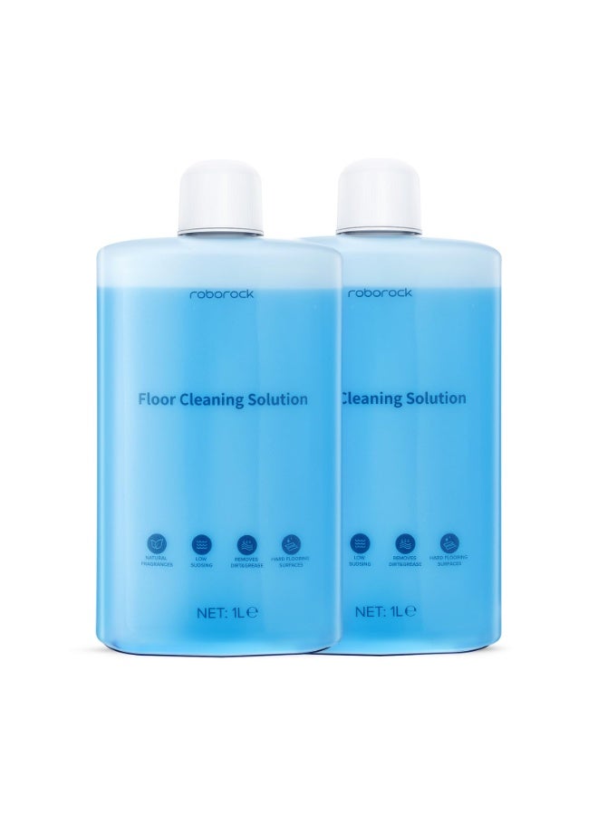 Roborock Original floor cleaner liquid for All Series Wet/dry vacuum cleaners & Robot Vaccum Cleaner, S8 pro ultra, S7 max ultra, Q7 max, Q8 max, Qrevo S, F25 RT, 1000mL*2, Dilution Ratio 1:200 - Image 1