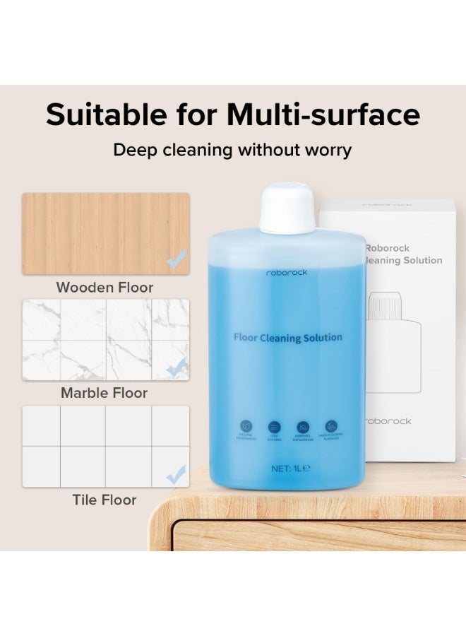 Roborock Original floor cleaner liquid for All Series Wet/dry vacuum cleaners & Robot Vaccum Cleaner, S8 pro ultra, S7 max ultra, Q7 max, Q8 max, Qrevo S, F25 RT, 1000mL*2, Dilution Ratio 1:200 - Image 4