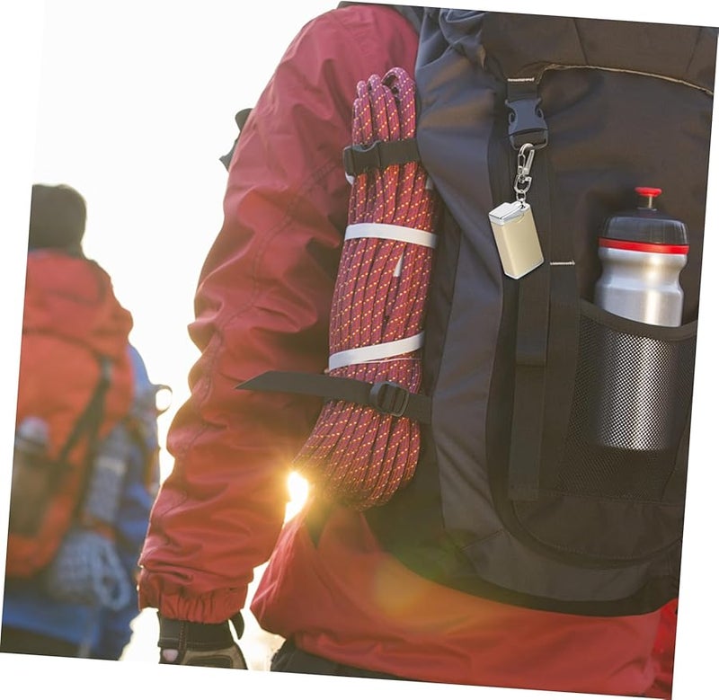 Portable Outdoor Ashtray with Lid Metal Keychain Travel Friendly Pocket Ashtray - Image 4