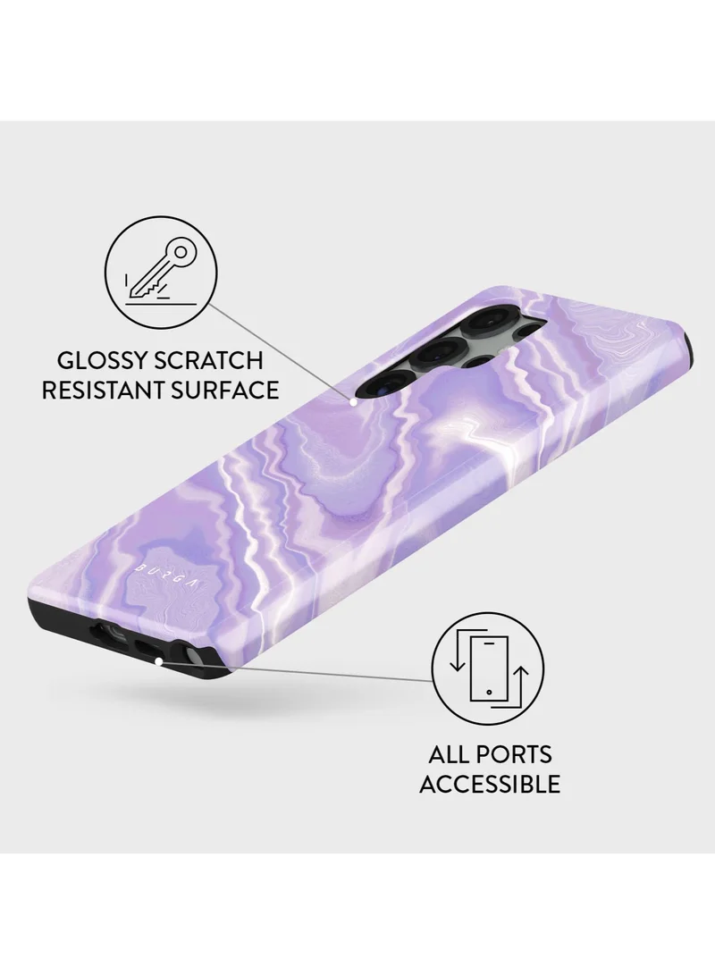 BURGA Samsung Galaxy S25 Ultra Mobile Phone Case Hybrid 2 Layer Hard Shell Silicone Protective Case, Scratch Resistant Shockproof Cover,Cliché