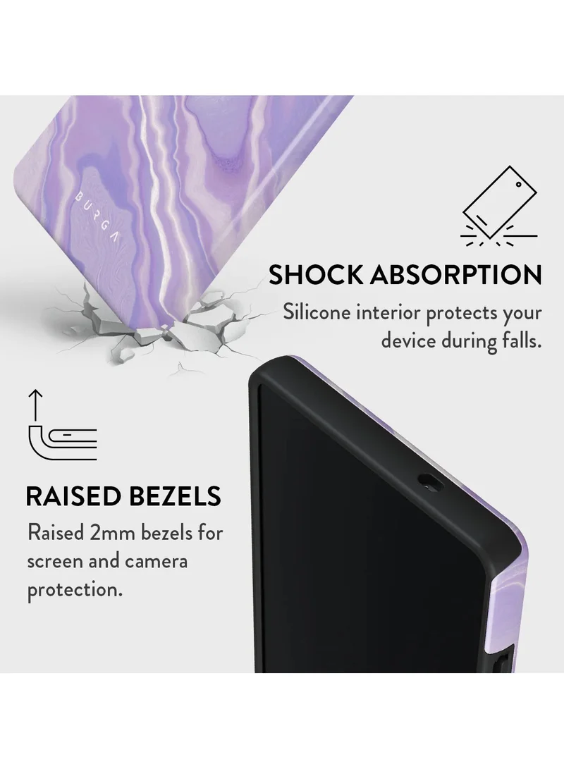 BURGA Samsung Galaxy S25 Ultra Mobile Phone Case Hybrid 2 Layer Hard Shell Silicone Protective Case, Scratch Resistant Shockproof Cover,Cliché