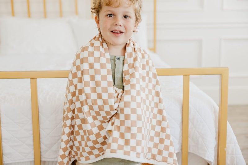 Copper Pearl Vance Three-Layer Baby Blanket: Soft Quilts for Boys & Girls | Breathable, Cozy Toddler Blanket | Premium Polyester/Rayon | 46x46 - Image 4
