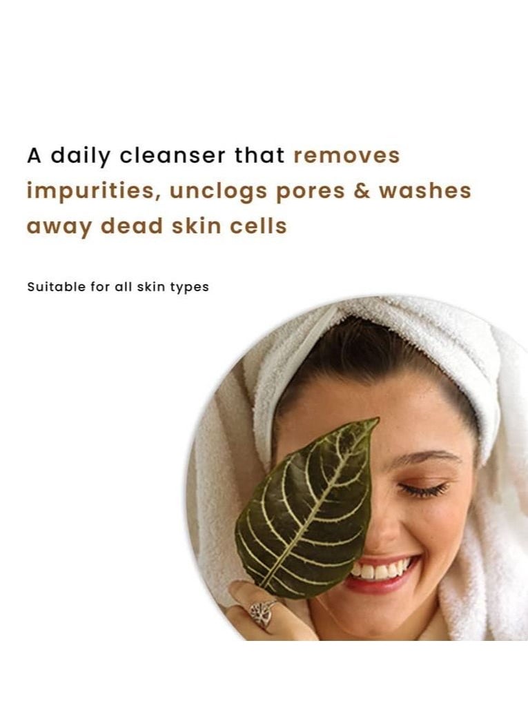 Sirona - Sirona Natural Exfoliating Face Wash Facial Cleanser - 4.2 Fl Oz with Apricot, Flax-seed Extracts & Mint Oil, Contains No Chemical Actives- Helps in Blemishes, Fights Acne, Non-drying (Pack of 3) - Image 1