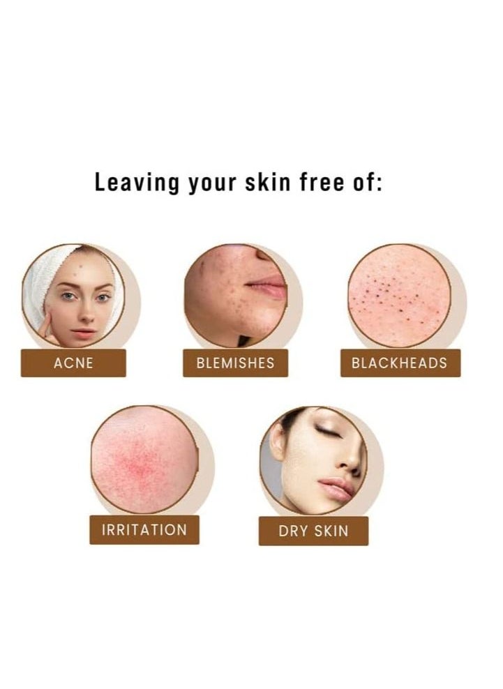 Sirona - Sirona Natural Exfoliating Face Wash Facial Cleanser - 4.2 Fl Oz with Apricot, Flax-seed Extracts & Mint Oil, Contains No Chemical Actives- Helps in Blemishes, Fights Acne, Non-drying (Pack of 3) - Image 1