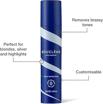 Boucleme Bouclme Colour Toning Drops Colour Enhancing for Blondes Silvers Balayage or Dyed Brunettes 987 Naturally Derived Sulphate Free Indigo Blue 30ml - Image 2
