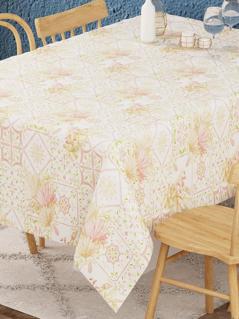 EVER HOME 100 Cotton 4 to 6 Seater Dining Table ClothTable CoverRectangular 58 inch x 88 inch Pack of 1 - Image 1