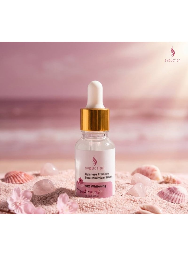 Syduction Japanese Premium Pore Minimizer Serum 15ml – Tightens Pores & Smooth Skin - Image 1