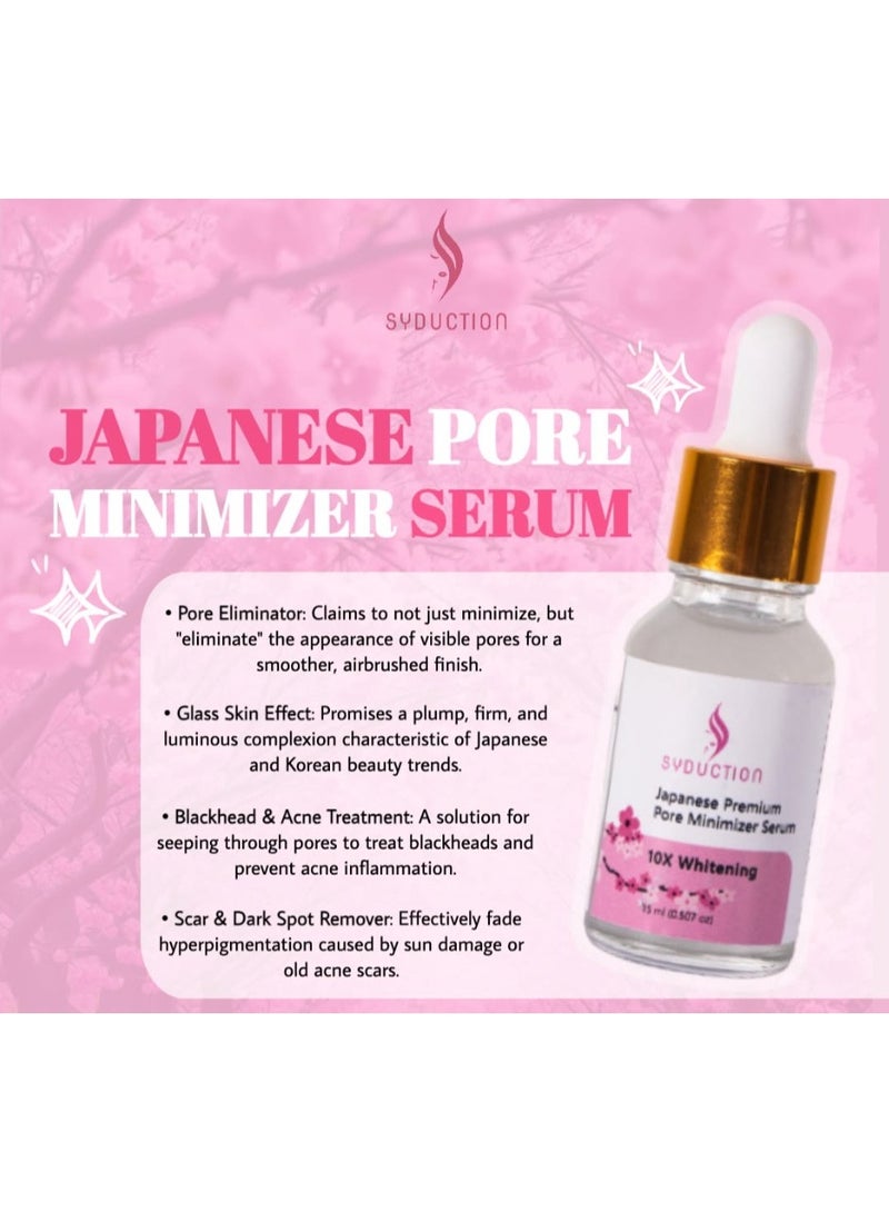 Syduction Japanese Premium Pore Minimizer Serum 15ml – Tightens Pores & Smooth Skin - Image 4