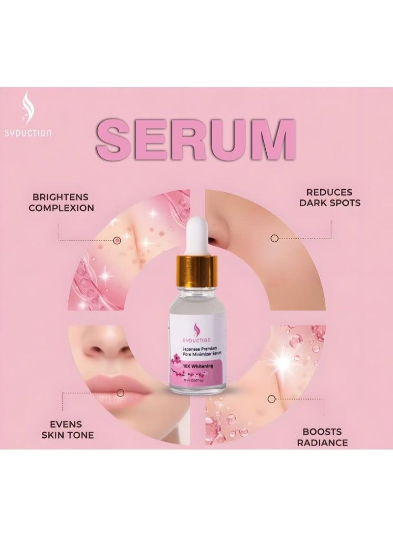 Syduction Japanese Premium Pore Minimizer Serum 15ml – Tightens Pores & Smooth Skin - Image 2