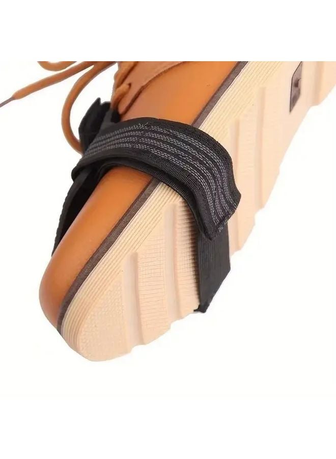 Black Motorcycle Boot Covers Heavy Duty Rubber Shift Protector All Weather Riding - Image 5