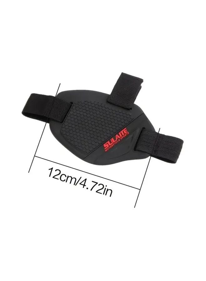 Black Motorcycle Boot Covers Heavy Duty Rubber Shift Protector All Weather Riding - Image 3